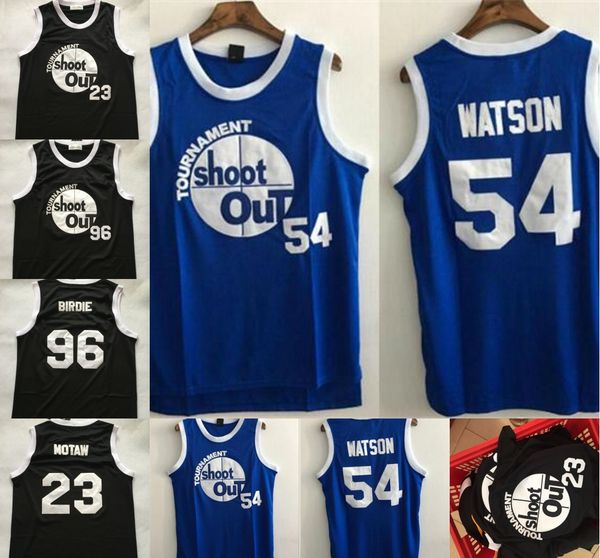 

mens tournament shoot out birdmen 54 kyle watson jersey 96 birdie #23 motaw moive basketball black stitched customize jersey