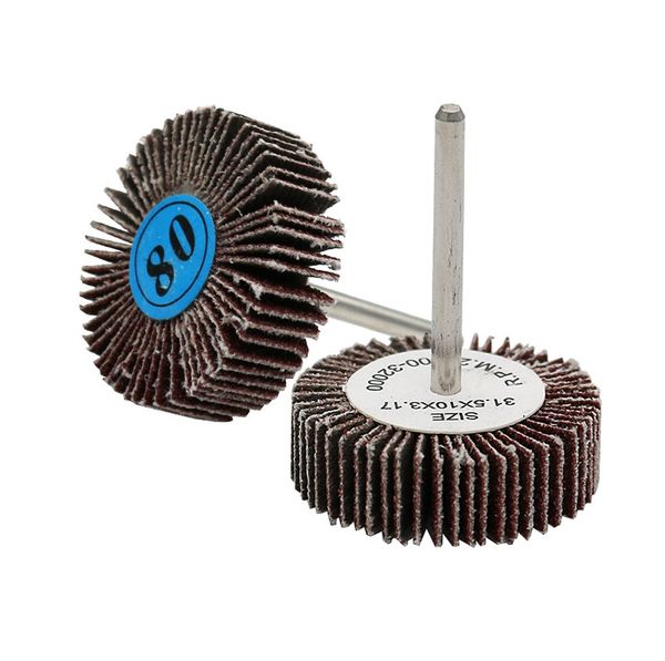 

flap disc abrasive band sandpaper grinding head shank impeller metal woodworking polishing t-shape grinding head