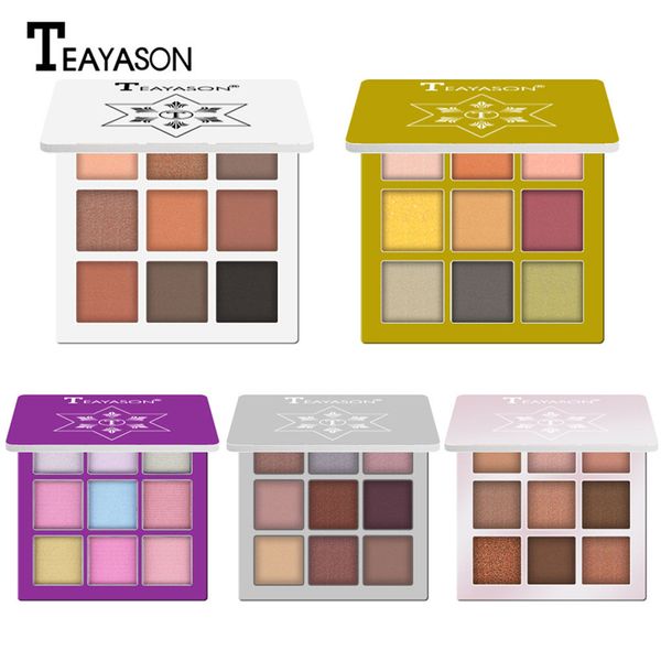 

9 colors eyeshadow pallete profesional matte eyeshadow long-lasting cosmetics makeup shimmer pigmented eye shadow palettes set
