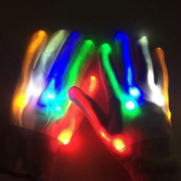 

2020 led skeleton gloves halloween christmas party led flash gloves rave led light up party favor glove glow in the dark from hj2009 pnspw