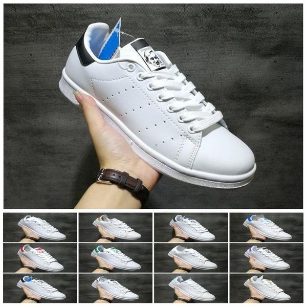 

2019 New Stan Smith Classic men woemn Casual shoes smiths Triple black white red gold outdoor leather Sports Designer Trainer Sneakers