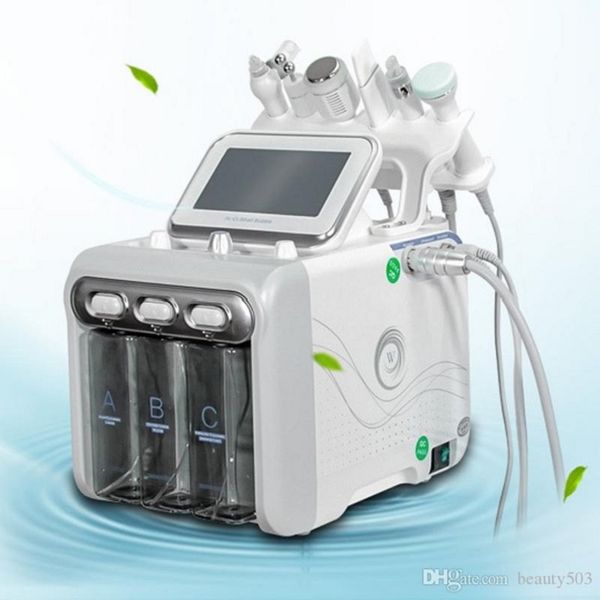 

new multifunction hydra dermabrasion rf bio-lifting spa facial machine aqua facial cleaningl machine water peeling dermabrasion, Black;white