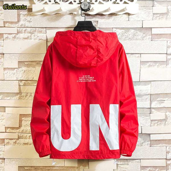 

women's jackets guilantu 2021 coat womens windbreaker jacket women fashion print letter hooded basic plus size 5xl coats female, Black;brown