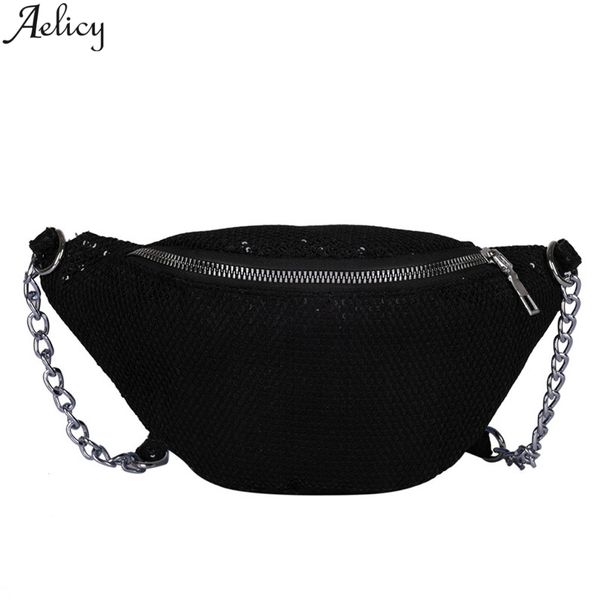 

aelicy summer solid mesh hobos messenger bag lady simple stylish chest bag fashion crossbody