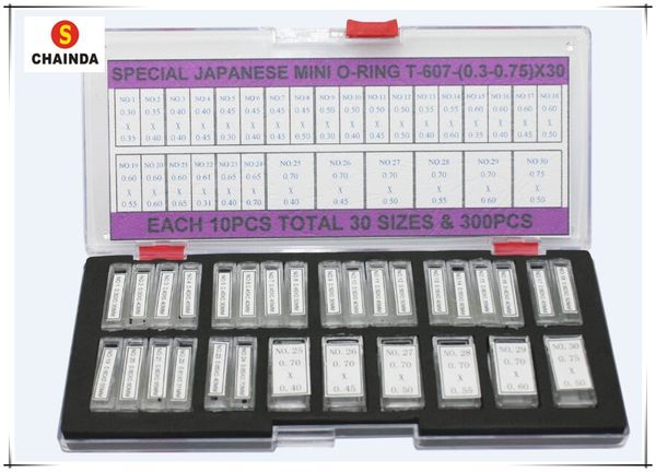 

quality mini o-ring assortment for japanese crowns assortment of different sizes for watch repair