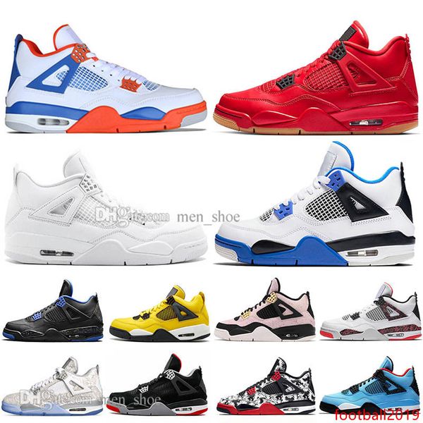 

2019 new bred 4 iv 4s what the cactus jack laser wings mens basketball shoes denim blue pale citron men sports designer sneakers 36-47