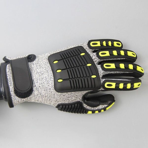 

anti-collision mountaineering gloves wear-resistant non-slip oil proof shockproof hand protection safety work gloves1.online shopping, Black