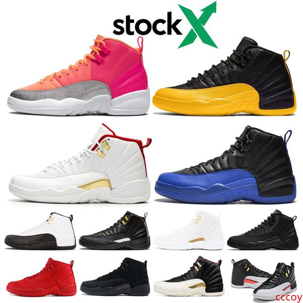 

stock x 12 12s fiba mens basketball shoes designer men gym red game royal university gold punch sport trainer sneakers