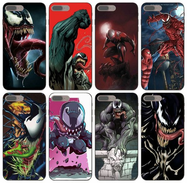 

tongtrade] venom spiderman case for apple iphone 11 pro x xs max 8 7 6 5 galaxy a7 s10 s9 huawei mate 20 10 p30 y7 y9 htc one m7 cover case