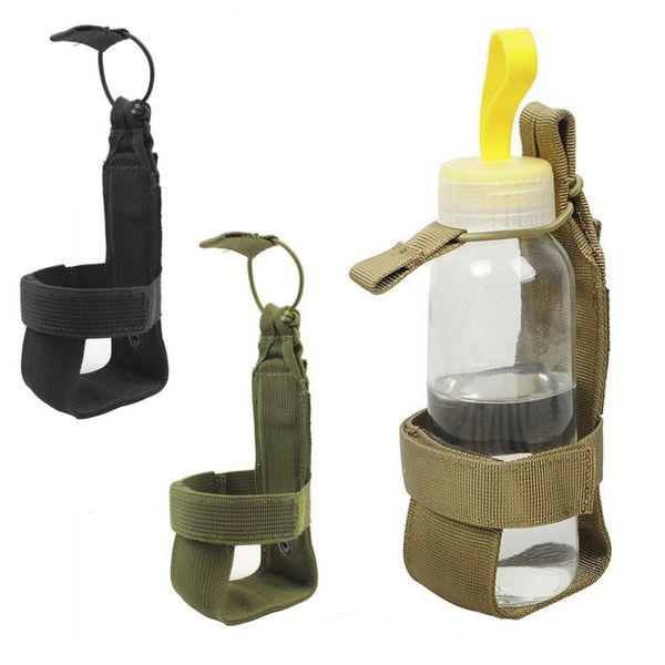 

durable tactical hiking camping molle water bottle holder belt carrier pouch outdoor nylon bag