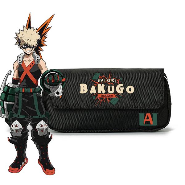 

anime boku no hero my academia cosplay student pen cosmetic bag stationery box bakugou katsuki izuku pencil case