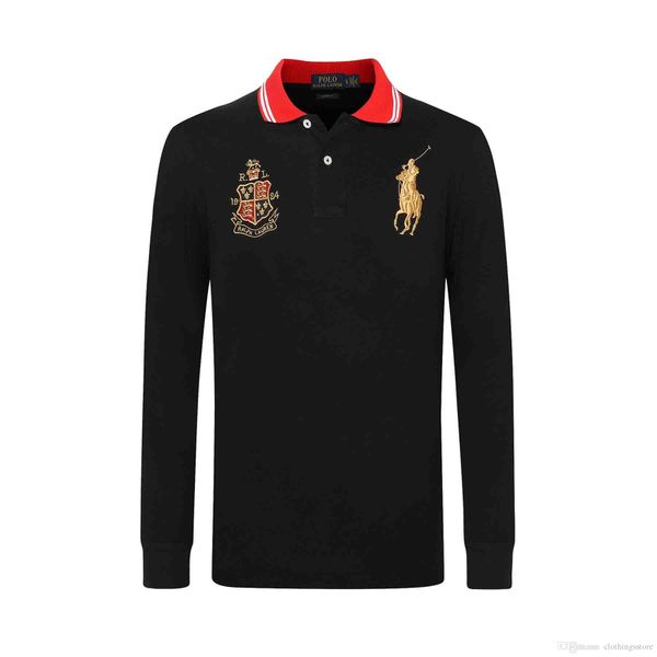 

ralph lauren мужская толстовка роскошная hoodie высокого качества корона поло с длинным рукавом футболка хлопок pony вышитые толстовка прода, White;black