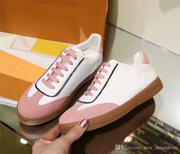 

2019 женщины luxury дизайнер low top повседневная обувь frontrow stellar rivoli вышивки кожа женщин модельеров trainer обувь кроссовки, Black