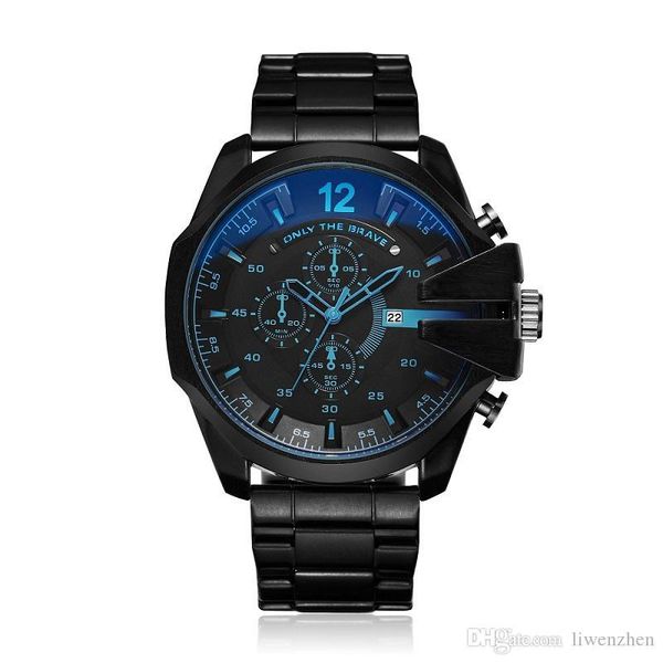 

новые мужские часы military dz luxury большой набор дизели из нержавеющей стали спортивные часы relogio esportivo dz4318 мужчина для dz7333, Slivery;brown