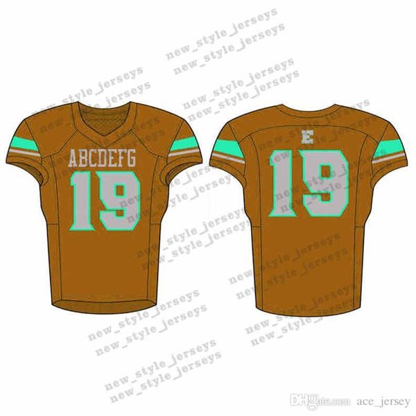 

49Men 2019 Youth Football Jerseys Army Green Wine Red Embroidery Logos Stitched Custom Any name Any number Jerseys
