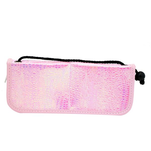 

1pcs mermaid рыбья чешуя ногтя щетки держатель для хранения сумка косметическая pen организатор макияж маникюр nail art tool аксессуар