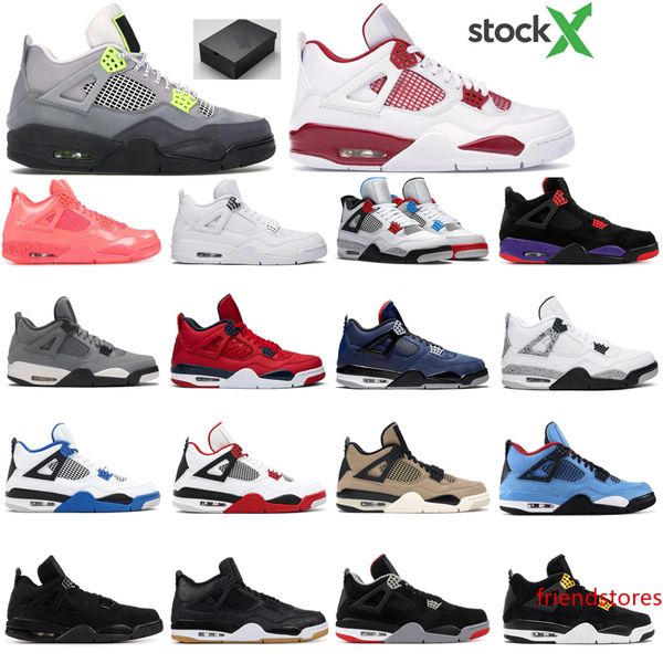 

stockx mens 4s basketball shoes 4 platform designer what the se ne black cat white cement punch sports sneakers 7339044 7486