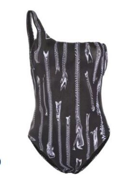 

ladies swimwear letter and pattern one-piece swimsuit women summer clothing various styles bikinis, White;black