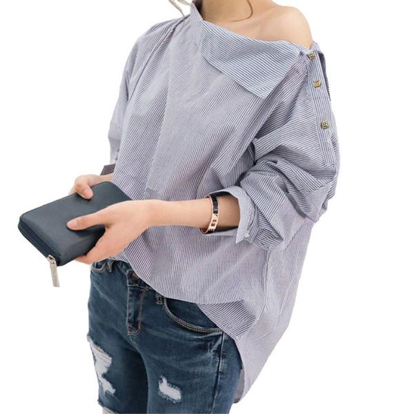 

women striped shirts batwing sleeve spring korean style fashion shirt 2020 ladies clothes streetwear womens clothing kawaii, White