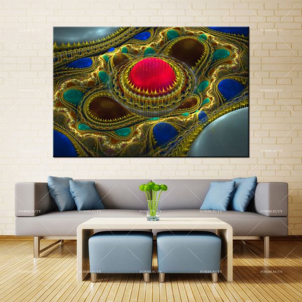 

forbeauty canvas painting wall art balloons_colorful_abstract_fractal spray printing waterproof ink home decor