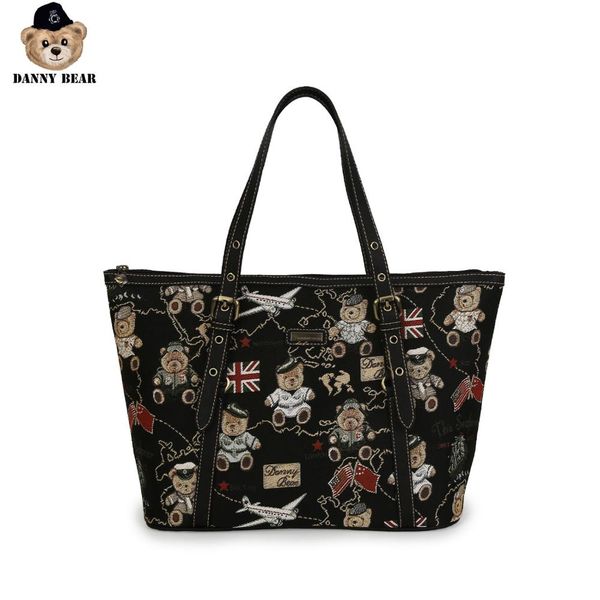 

дэнни медведь навигации медведь серии student ткань материал плеча tote bag dmb9115045-160r
