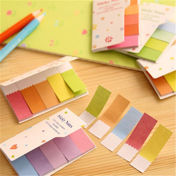 

cute fresh rainbow mini sticker sticky notes korean style paste bookmark marker flags index tab scrapbooking sticker
