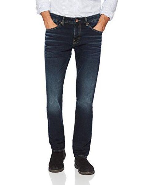 

denim garage classics men's slim-fit stretch jean deep blue