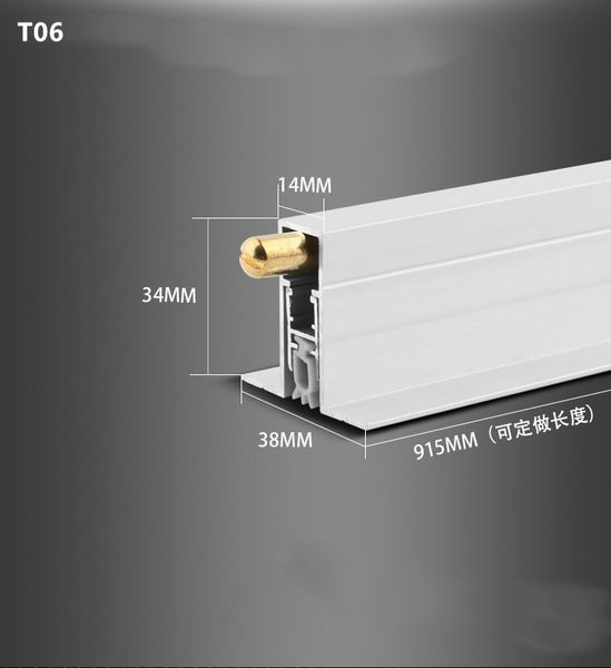 

concealed automatic soundproof threshold special aluminum alloy door bottom automatic lifting acoustic automatic drop bottom seal silicone w