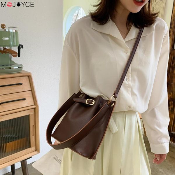 

женщины ведро шнурок crossbody сумка искусственная кожа большие сумки на ремне