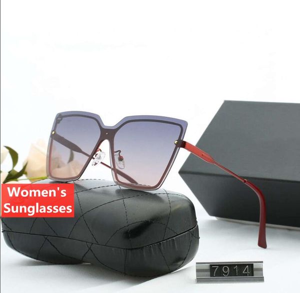 

new luxury designer womens sunglasses summer woman sunglasses uv400 7914 5 colors option with box, White;black