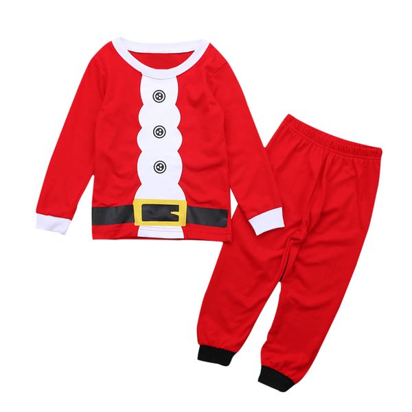 

santa claus christmas costumes newborn pajamas t-shirt and pants soft cotton baby boys costume suit baby boy clothes sets, White