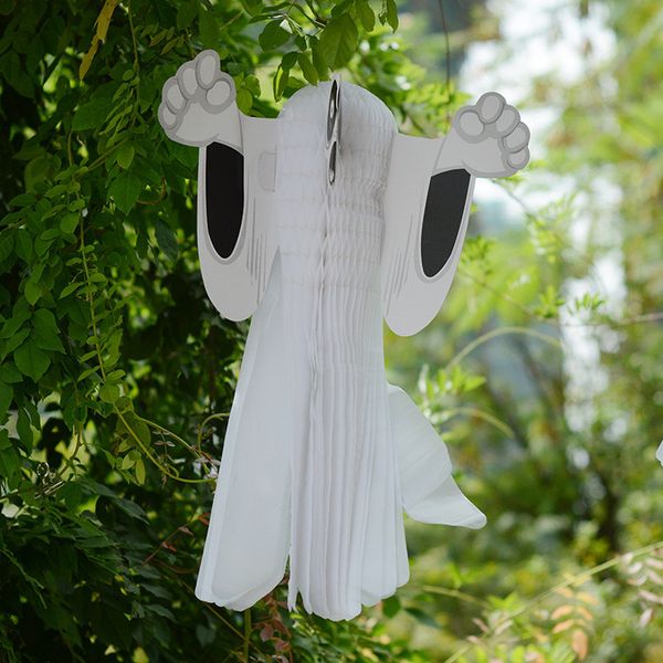 

halloween folding decorative props halloween three-dimensional specter pendant ghost festival paper quality float ghost t9i0096