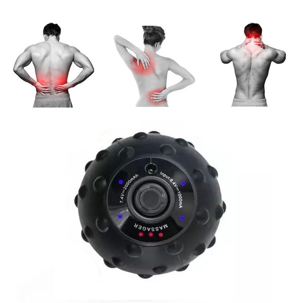 

yoga vibrating massage ball electric massage roller fitness ball relieve trigger point training fascia local muscle relaxation