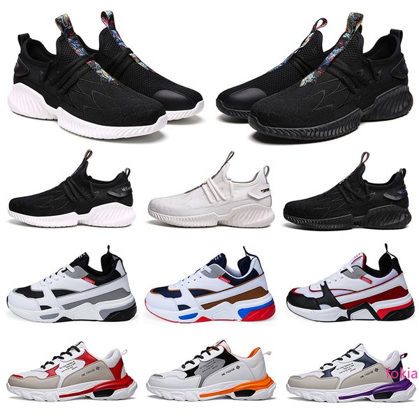 

new ale fashion men running shoes triple balck white multi-color man trainers sports sneakers zapatillas 40-46