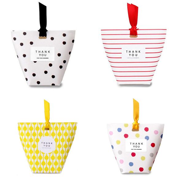 

square bottom gift packs dots stripes lattice mini candy box birthday gift box christmas box 20pcs/lot