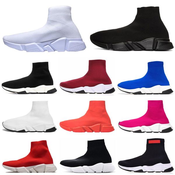 

женщины обувь повседневная обувь скорость traine runner черный вяжут высокие мужские ботинки в стиле cut trainder stretch ботинка способа ра, Black