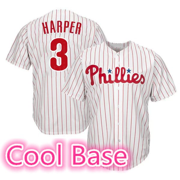 

Thailand quality Philadelphia Jerseys 3 Bryce Harper Rhys Hoskins Aaron Nola Phillies jersey Stitched Cheap free shipping