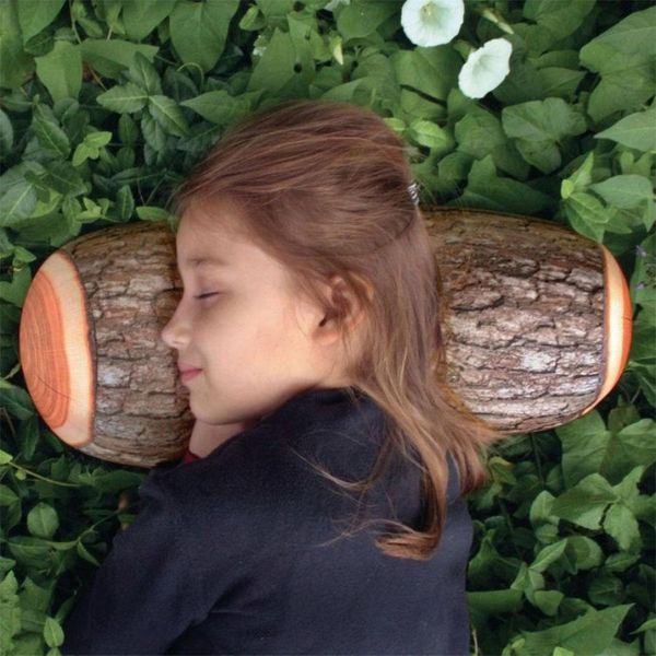 

tpfocus new listing soft plush emoticon round cushion home decor bolster pillow bead tree stump shaped roll pillow 36*17cm