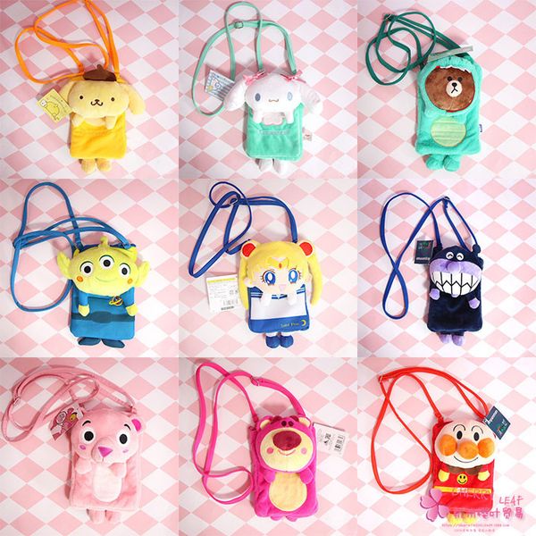 

ivyye 1pcs sailor moon anime plush shoulder bag handbags cartoon soft tote pouch phone bags coins purse card kid gifts