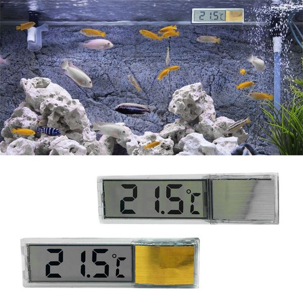 

2020 new lcd 3d digital measurement fish tank stick on aquarium thermometer meters ing