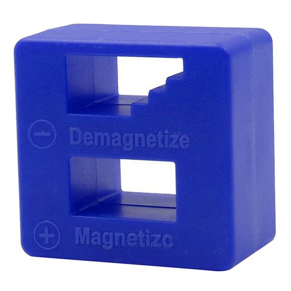 

2 in 1 pocket sized magnetiser demagnetiser for screwdrivers, easy to use, no batteries or electrical required