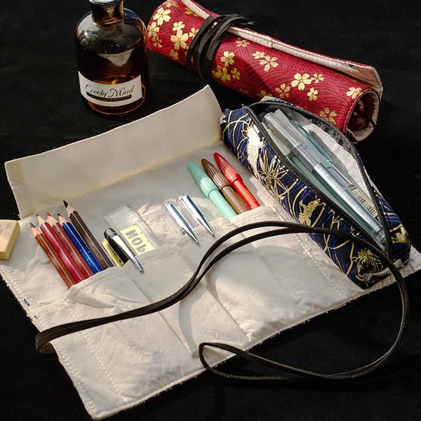 

student pencil case vintage pen case stationery bag pen pouch