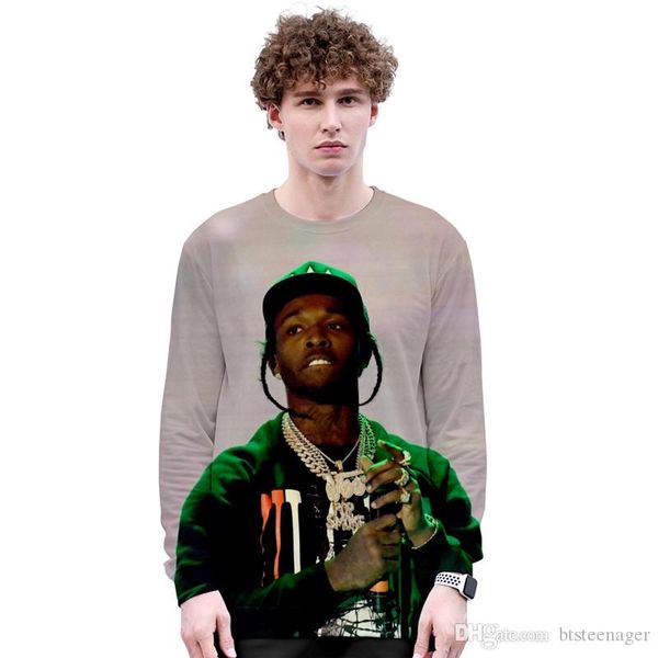 

mens designer hoodies rip rapper pop 3d printed pullover sweatshirts plus size long sleeve mens, Black