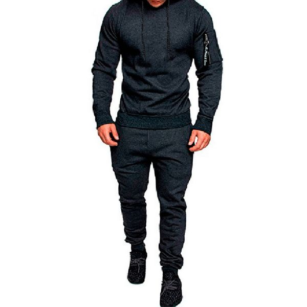 

vertvie print men's sportwear new sweatshirt tracksuit hoodies casual running set pullover outwear 2pc jacket+pant suit, Black;blue