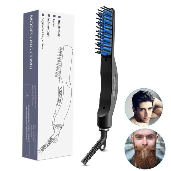 2019 Lcd Men S Multi Function Electric Comb Styling Men Mustache