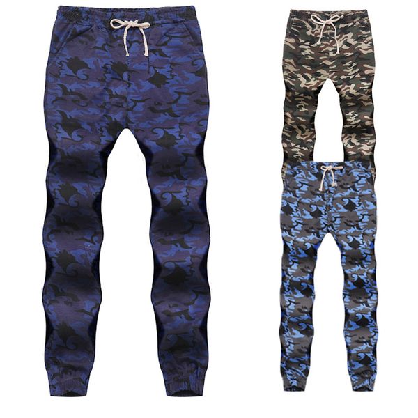 

mens jogger autumn pencil harem pants men camouflage military pants loose comfortable cargo trousers camo jogger, Black