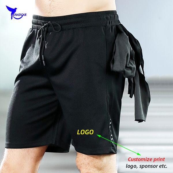 

mens running shorts 2 in 1 sports shorts men soccer workout jogging short pants quick dry gym sport fitness, Black;blue