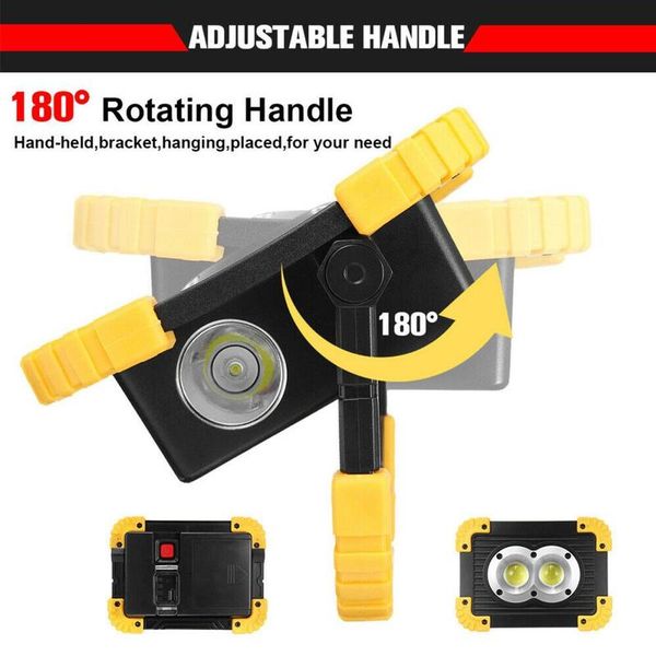 

camping light portable led work light outdoor emergency charging flood high power outdoor
