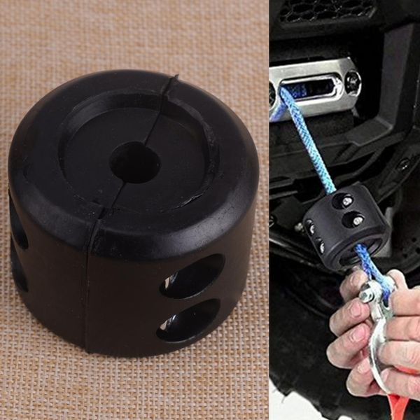 

citall black universal rubber quad bike atv utv front winch cable hook scushion ser
