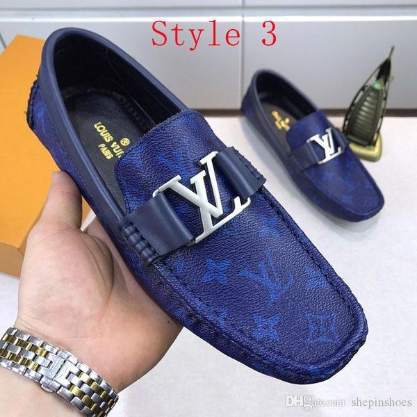 

new luxury men dress shoes fashion breathable printing leather flat metal button peas shoes casual running shoes for men high quality, Black